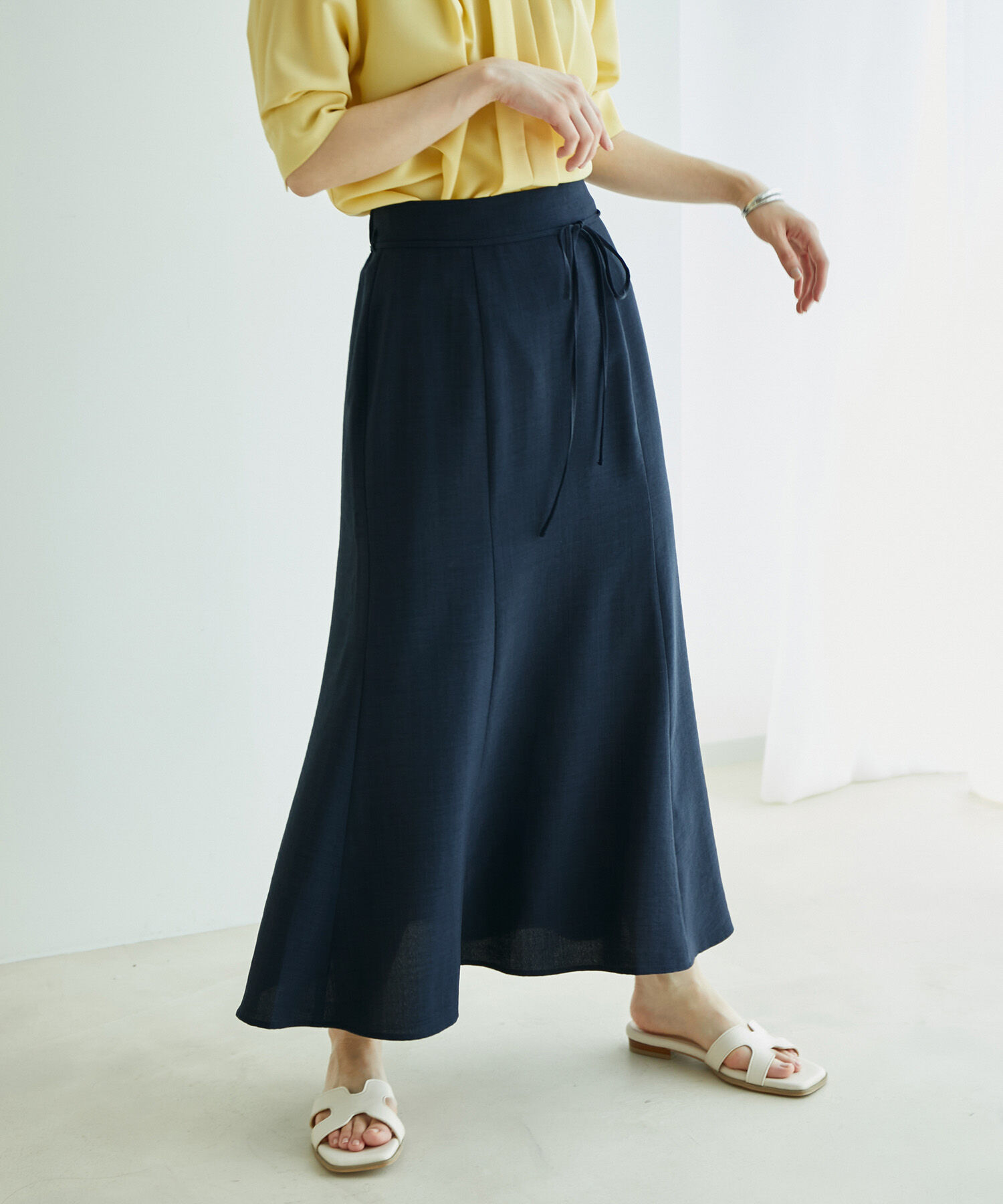 VIS「【一部サイズ公式サイト・直営店舗限定】リネンライクマーメイドスカート【sustainable】」|スカート|