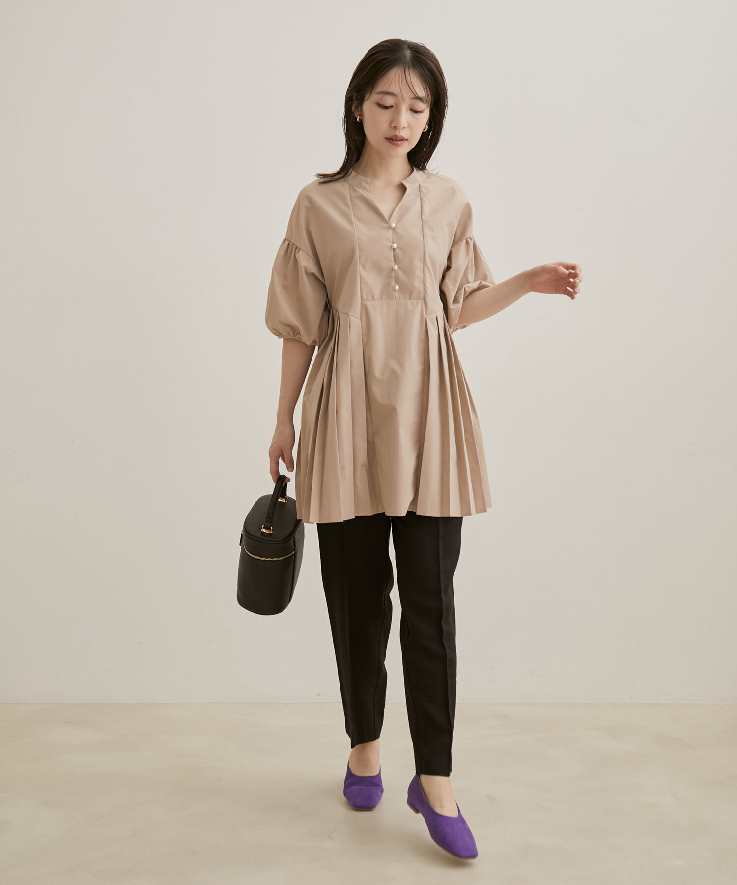 Juze「スクエアフラットパンプス」|パンプス|