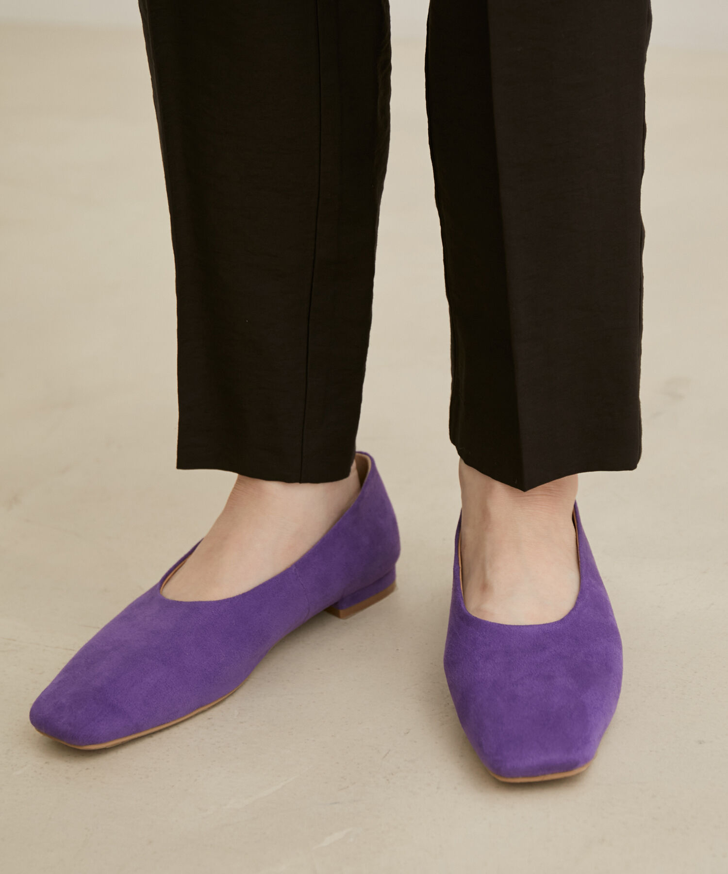 Juze「スクエアフラットパンプス」|パンプス|