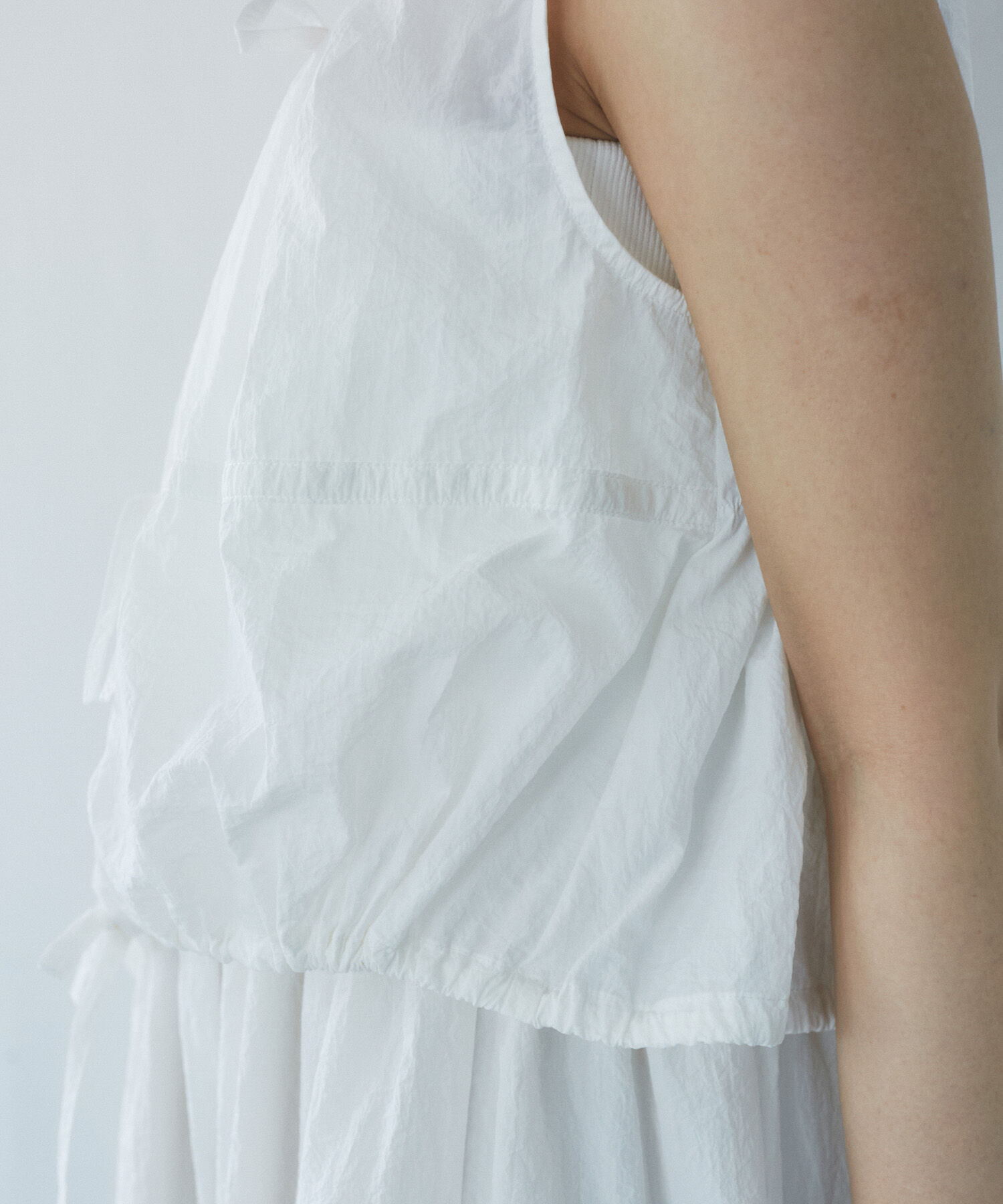 VIS「【SET】ショートボレロ＆リブ切り替えキャミワンピース」|ワンピース|