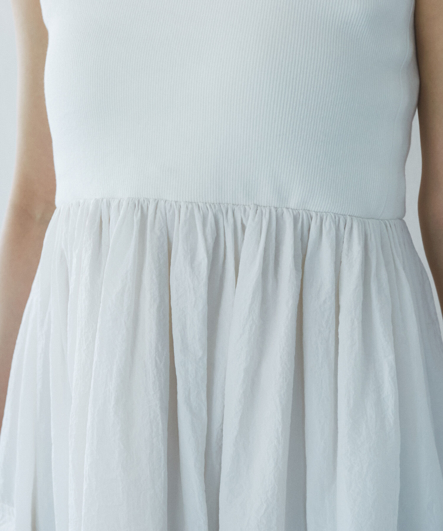 VIS「【SET】ショートボレロ＆リブ切り替えキャミワンピース」|ワンピース|