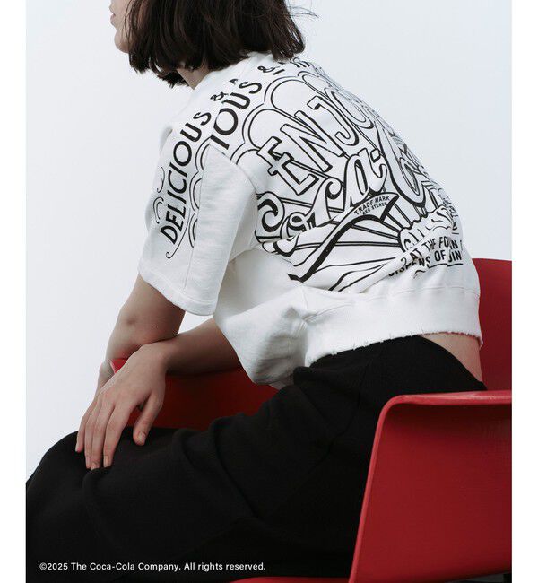 ADAM ET ROPE'「【Coca-Cola】Garment dye sweat H/S」|スウェット・ジャージ|ホワイト系(11)