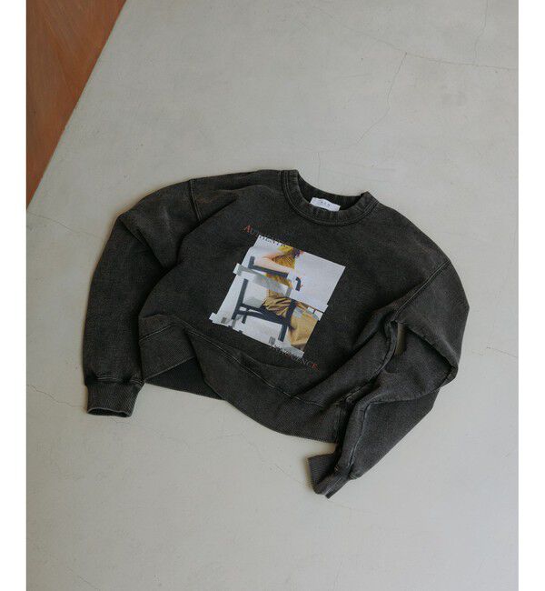 ADAM ET ROPE'「【WEB限定】RECORDS スウェット」|スウェット・ジャージ|ブラック系(04)