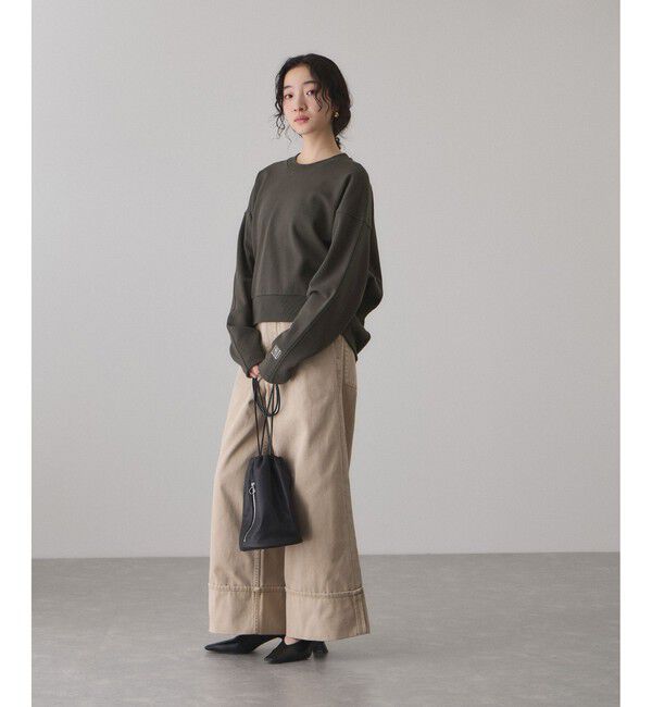 ADAM ET ROPE'「【サステナブル】ロゴフォルムスウェット」|スウェット・ジャージ|