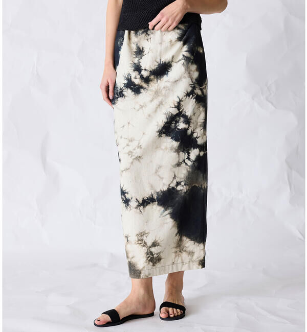  「WALANCE | シルクネップ ロングスカート WOMEN」|スカート|