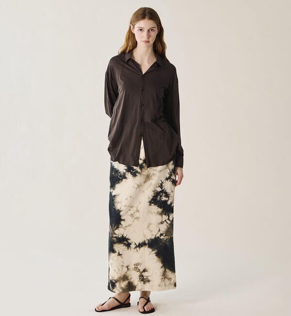  「WALANCE | シルクネップ ロングスカート WOMEN」|スカート|