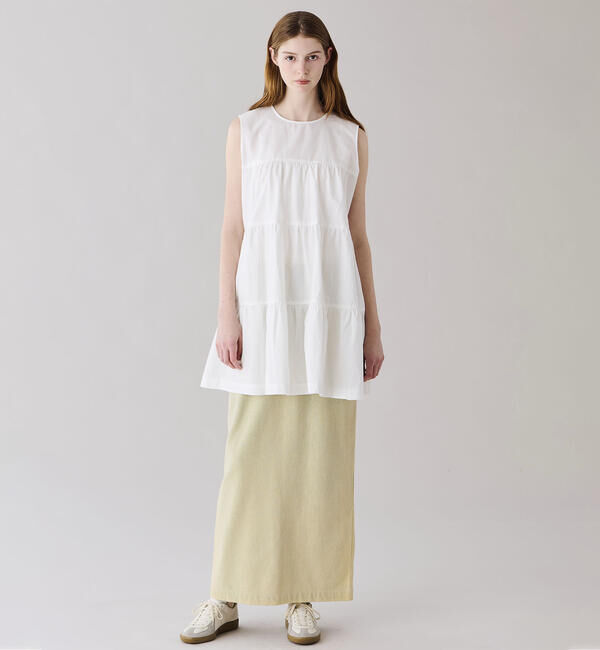  「WALANCE | シルクネップ ロングスカート WOMEN」|スカート|