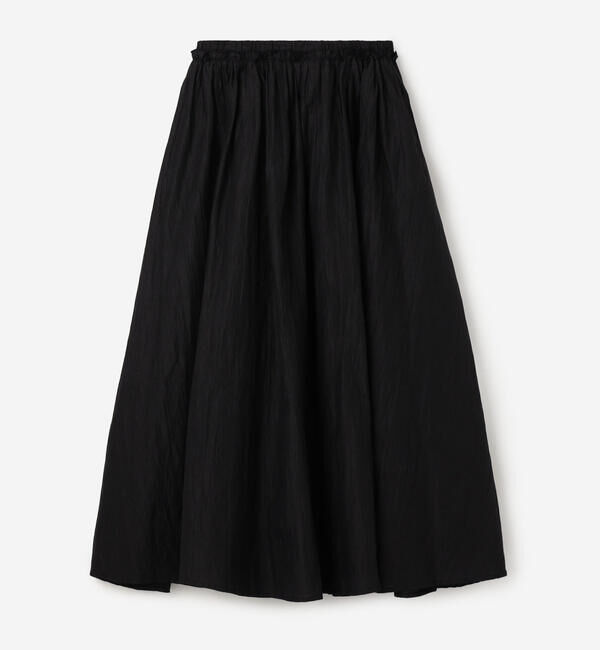 LE GLAZIK「LE GLAZIK | ウォッシュドリネン エラスティックフレアスカート WOMEN」|スカート|