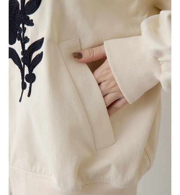  「コード刺繍ブルゾン」|ブルゾン・スタジャン|