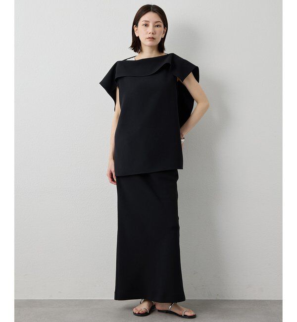 Drawing Numbers「【Drawing Numbers】ダブルクロスバイアスセミタイトスカート」|スカート|