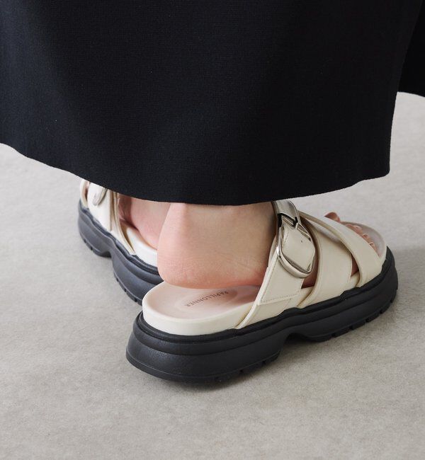  「【PAPILLONNER/パピヨネ】ベルトクロスサンダル」|その他|