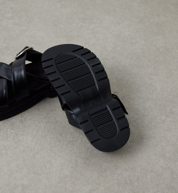  「【PAPILLONNER/パピヨネ】ベルトクロスサンダル」|その他|