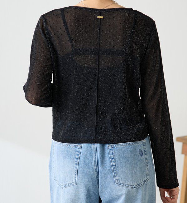  「【トレンドアイテム】シアードットカーディガン」|カーディガン|