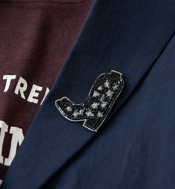  「【QTL CREATIONS別注 】ビーズブローチ付きストール」|ストール|