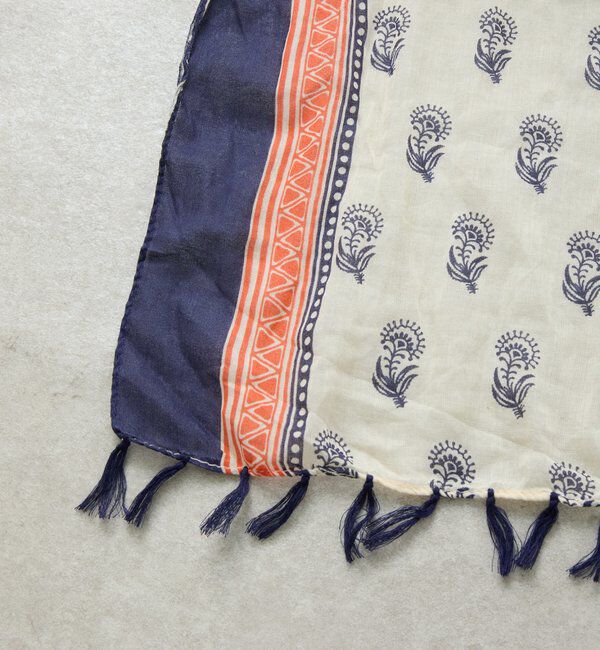  「【QTL CREATIONS別注 】ビーズブローチ付きストール」|ストール|