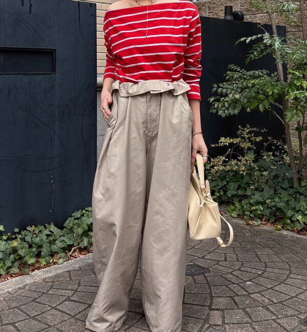  「マルチボーダーオフショルTEE」|Tシャツ・カットソー|