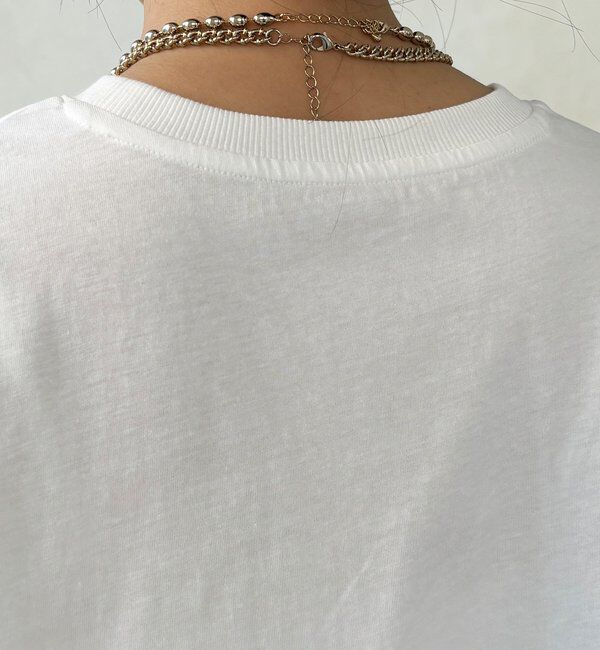  「【WEB限定】ビジューロゴTEE」|Tシャツ・カットソー|