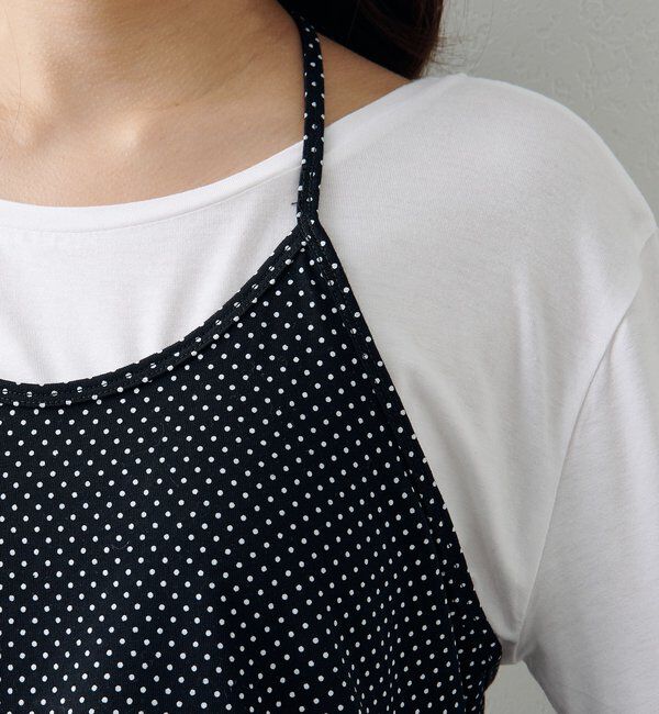  「ドットフリルキャミSET」|Tシャツ・カットソー|
