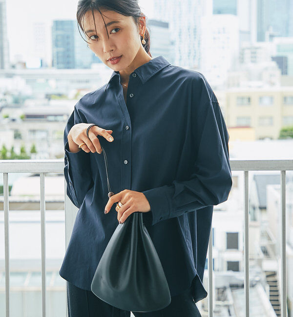  「【MEYAME（メヤメ）】レザー巾着バッグ」|クラッチバッグ|