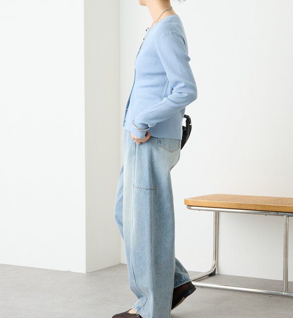  「【アンサンブル対応可】コットンリブカーディガン」|カーディガン|