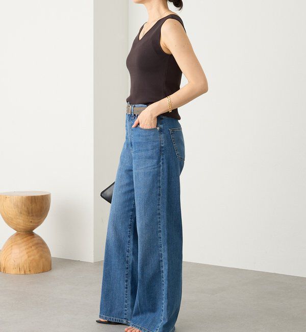  「予約【接触冷感機能付き】クールタッチ2wayニットタンクトップ」|ニット・セーター|