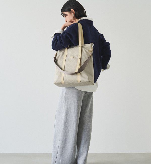  「アシンメトリーハンドルトートバッグ」|トートバッグ|