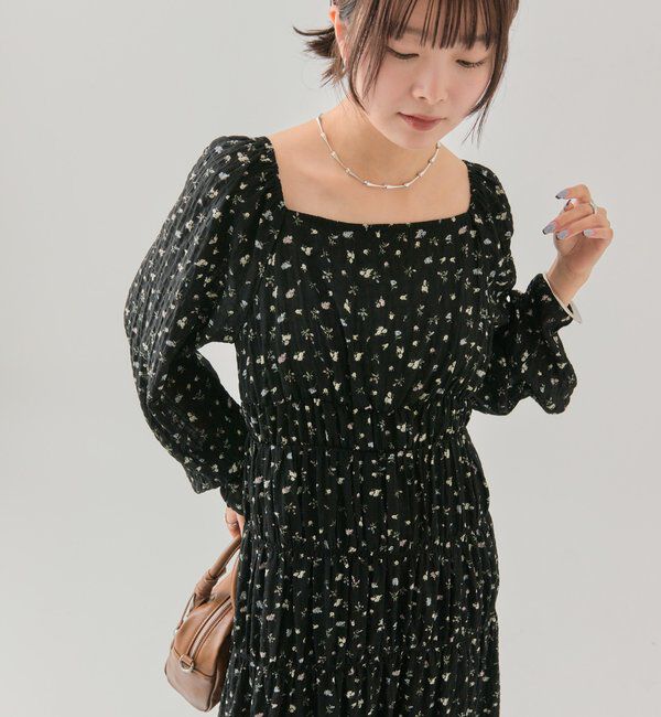  「小花コルセットワンピース」|ワンピース|