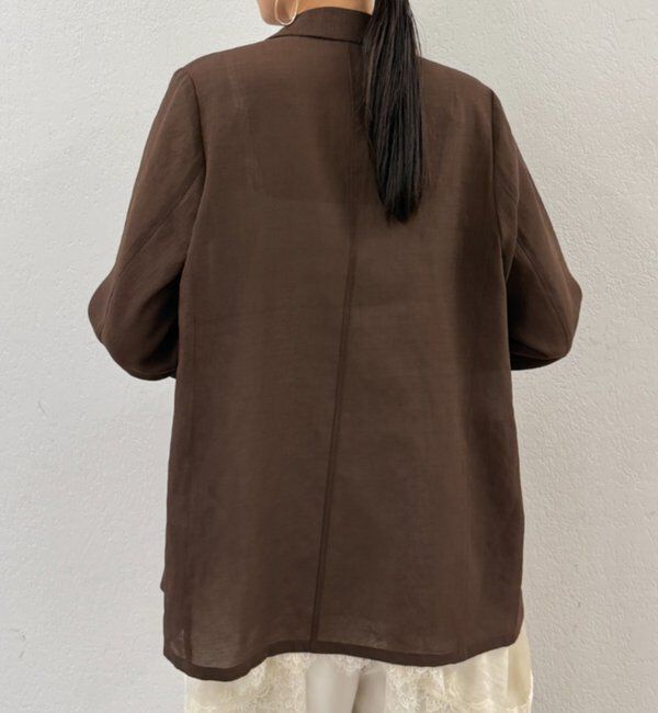  「リネンライクシアージャケット」|ベスト・ジレ|