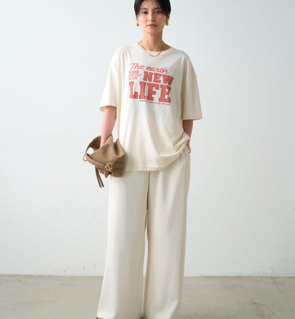  「イージーワイドタックパンツ」|チノ|