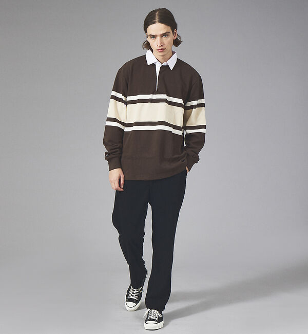 ABAHOUSE「【BARBARIAN / バーバリアン】 12oz ロングスリーブ パネルボーダ」|スウェット・ジャージ|