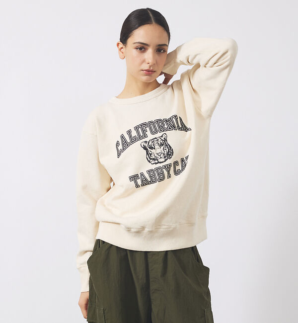 ABAHOUSE「【MIXTA/ミクスタ】TABBY CAT CREW NECK SWEAT /M」|スウェット・ジャージ|