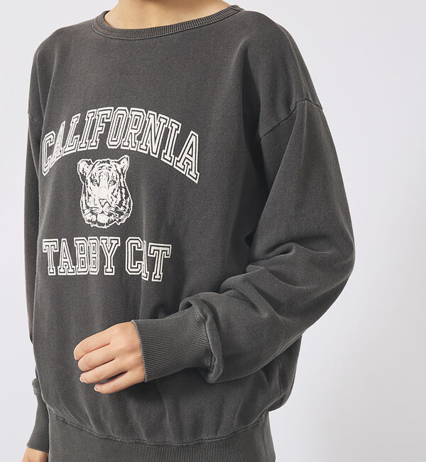 ABAHOUSE「【MIXTA/ミクスタ】TABBY CAT CREW NECK SWEAT /M」|スウェット・ジャージ|