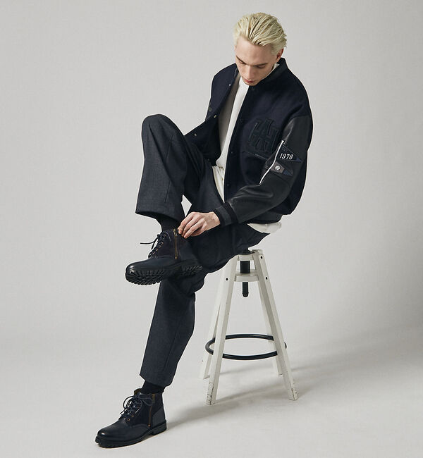 alfredoBANNISTER「タンクソール ダブルジップ ブーツ」|ショートブーツ|