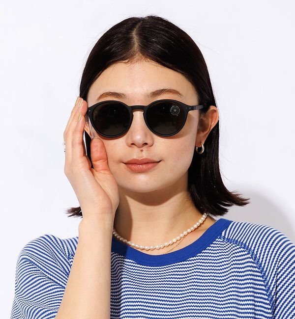 Rouge vif「【IZIPIZI】偏光サングラス / ボストン / UVカット / #D【予約】」|メガネ|ブラック