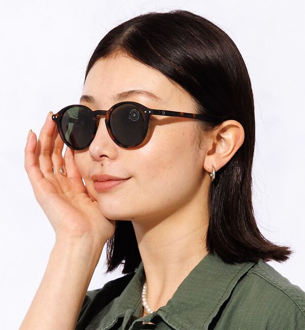 Rouge vif「【IZIPIZI】偏光サングラス / ボストン / UVカット / #D【予約】」|メガネ|