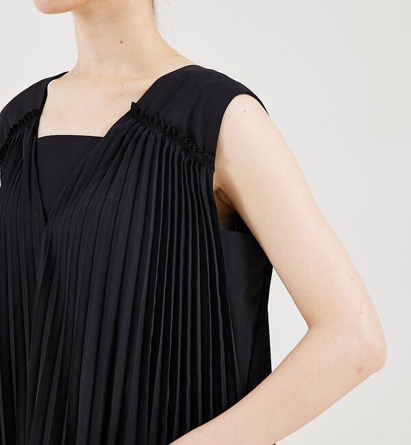 qualite「サーキュラープリーツワンピース」|ワンピース|