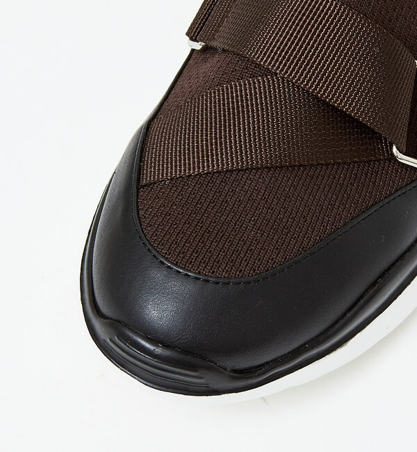 AU BANNISTER「ダブルベルトニットスニーカー」|スニーカー|