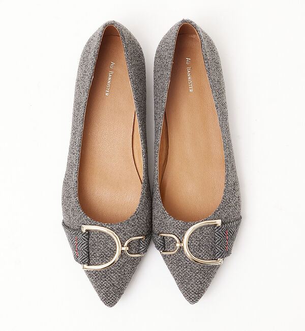 AU BANNISTER「モチーフ付きフラットパンプス」|パンプス|