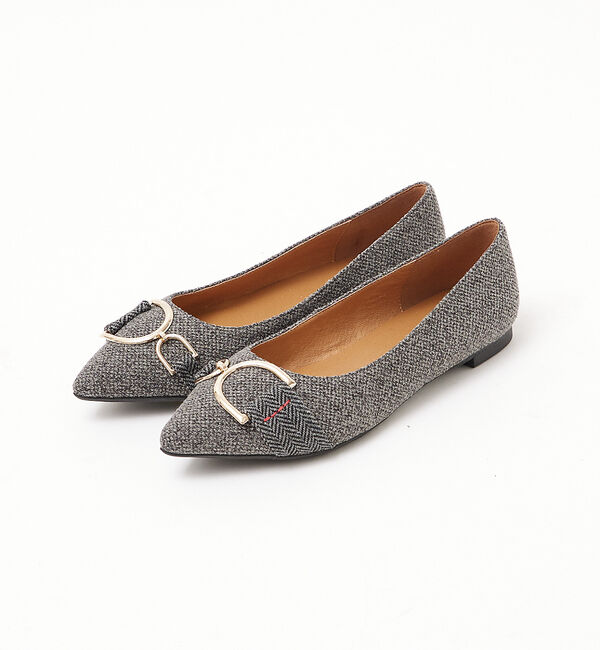 AU BANNISTER「モチーフ付きフラットパンプス」|パンプス|