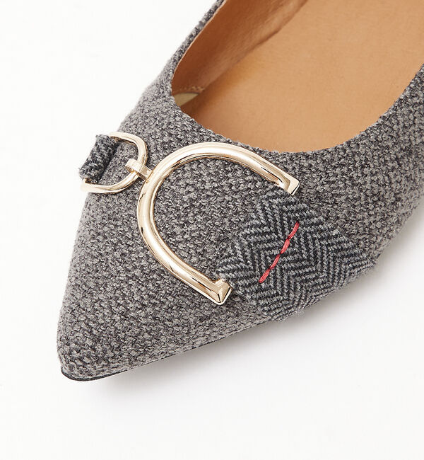 AU BANNISTER「モチーフ付きフラットパンプス」|パンプス|