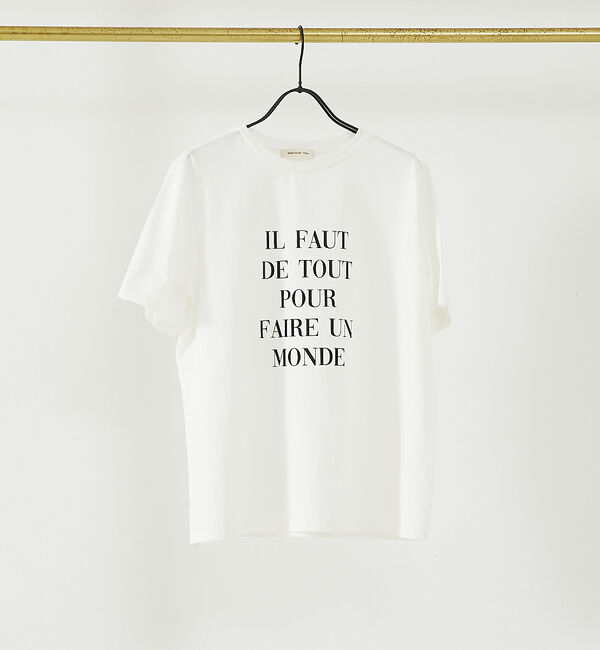 abahouse mavie「ロゴ＆刺繍コンパクトT」|Tシャツ・カットソー|