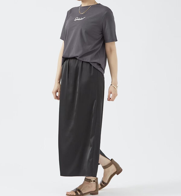 abahouse mavie「ロゴ＆刺繍コンパクトT」|Tシャツ・カットソー|