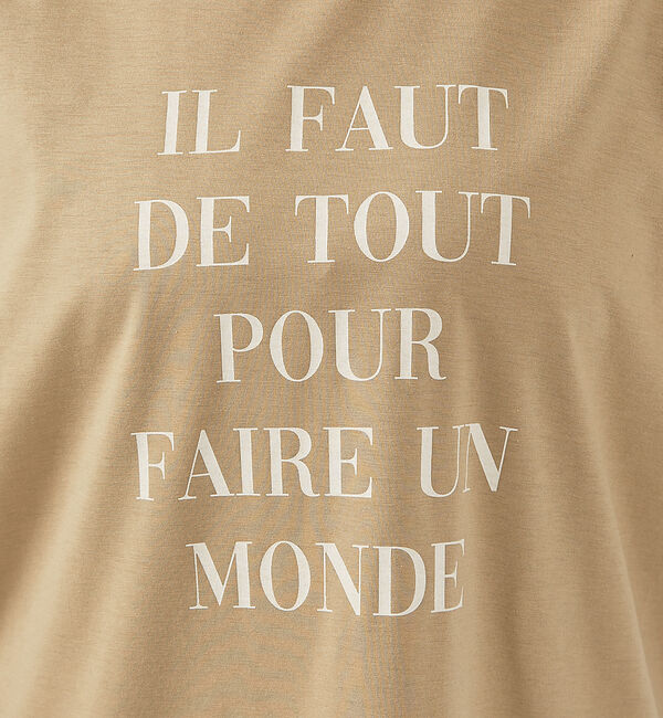 abahouse mavie「ロゴ＆刺繍コンパクトT」|Tシャツ・カットソー|