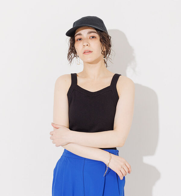 NOMINE「カップイン アメスリ ニット タンクトップ」|キャミソール|