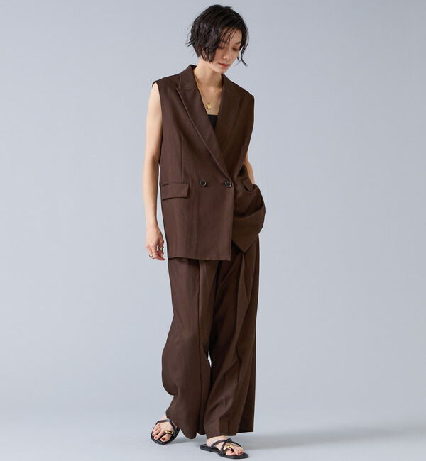 Liesse「テンセルナイロンテーラードジレ」|ベスト・ジレ|