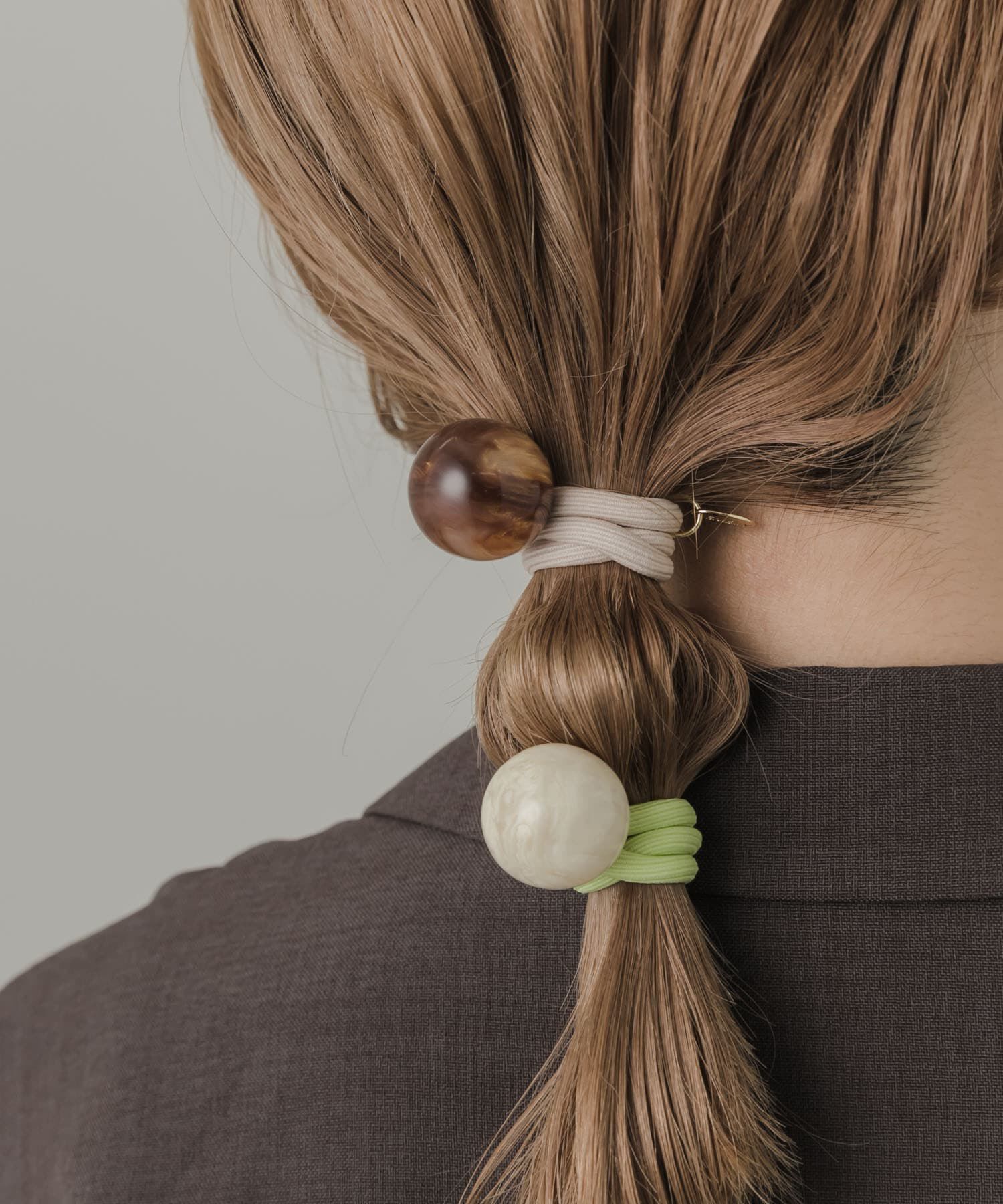 SMELLY「カラフルボール2セットヘアポニー」|ヘアゴム・シュシュ|