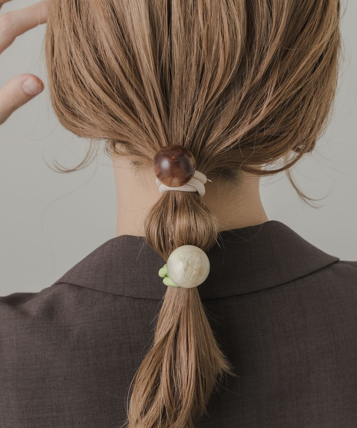 SMELLY「カラフルボール2セットヘアポニー」|ヘアゴム・シュシュ|