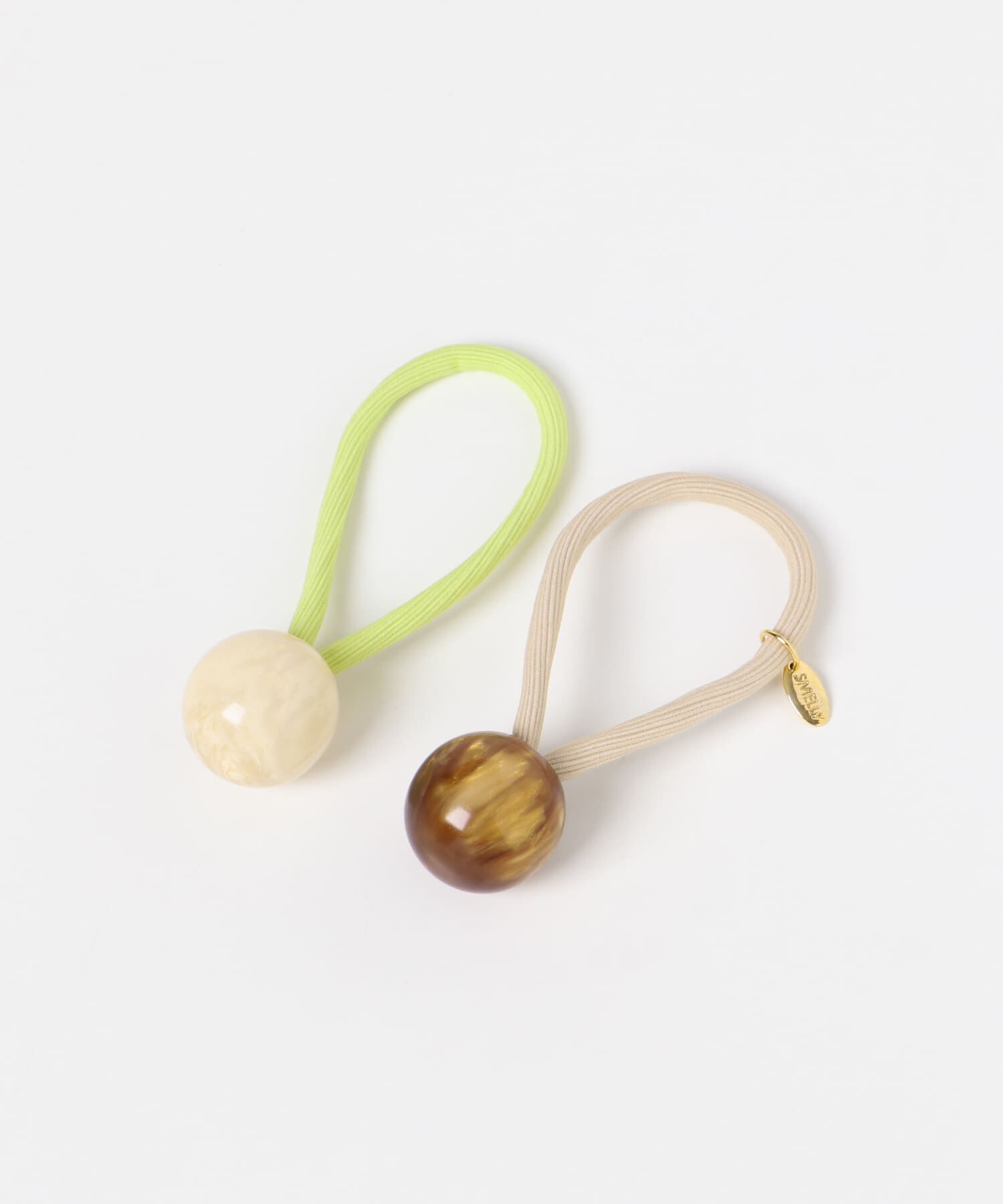 SMELLY「カラフルボール2セットヘアポニー」|ヘアゴム・シュシュ|