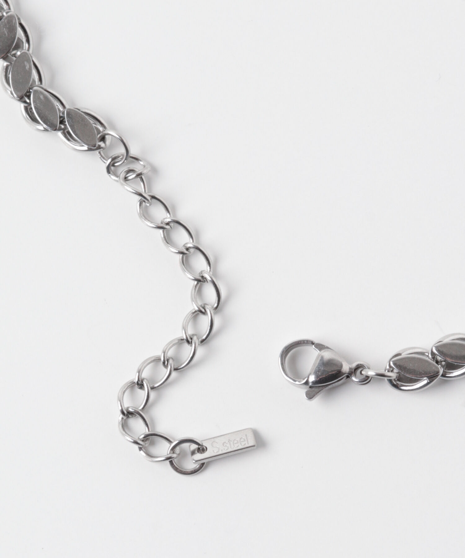 SMELLY「ステンレスリーフモチーフチェーンネックレス」|ネックレス|