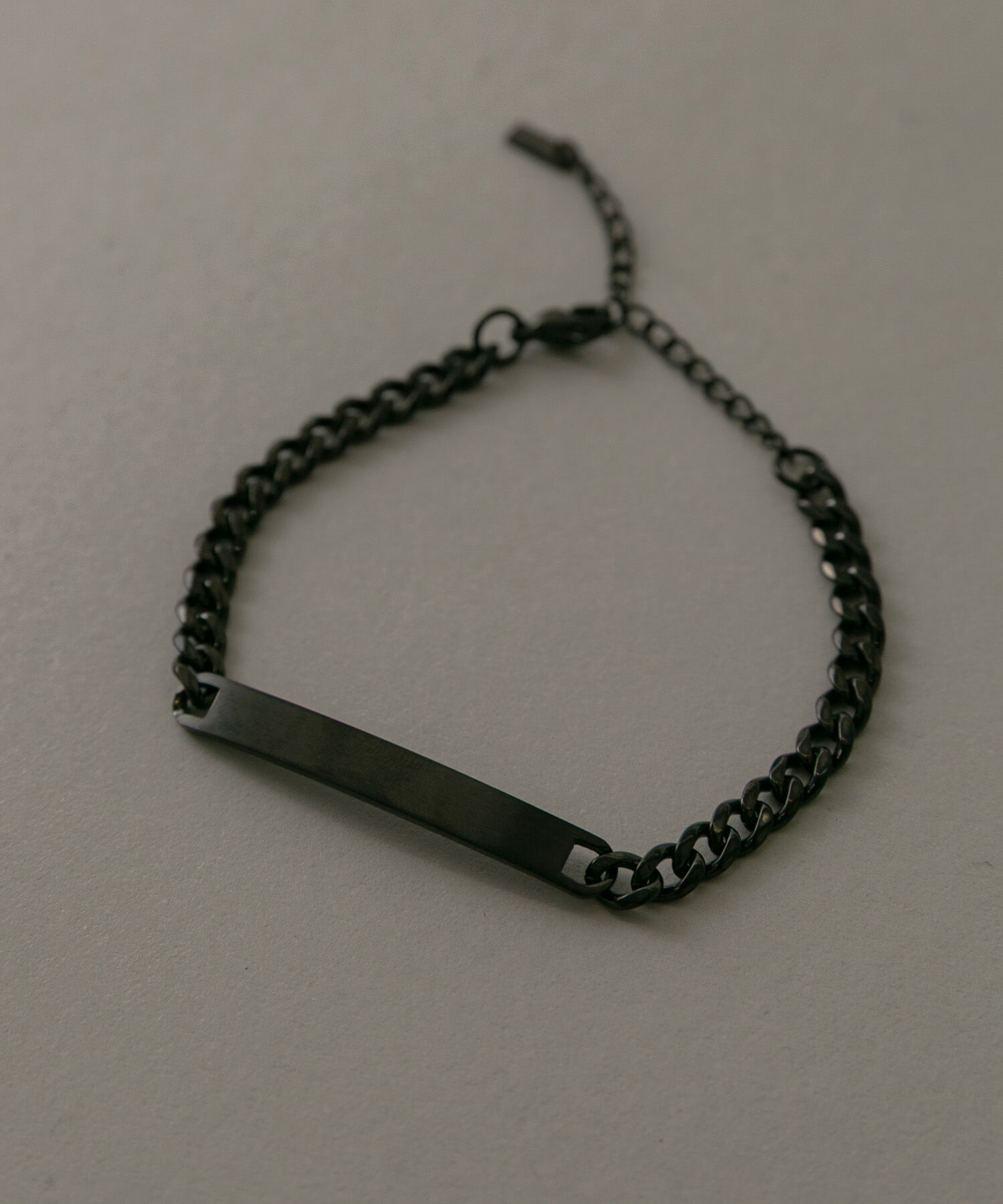 SMELLY「ステンレスマットプレートチェーンブレスレット」|ブレスレット・バングル|